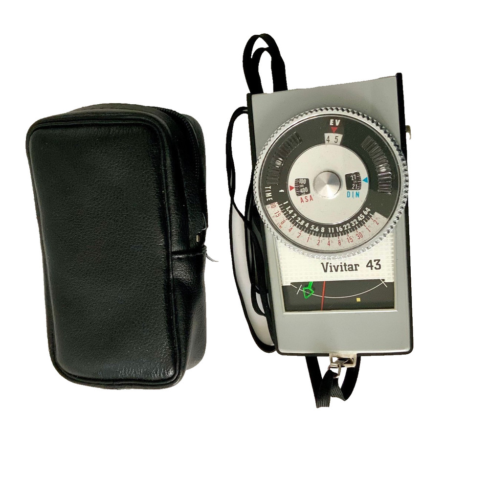 Vivitar 43 Light Meter Vintage W/ Case