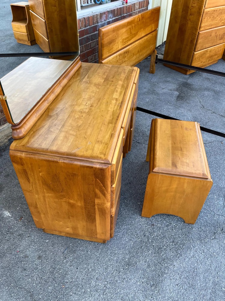 Mid-Century Star Dust Bedroom Suite by Russel Wright