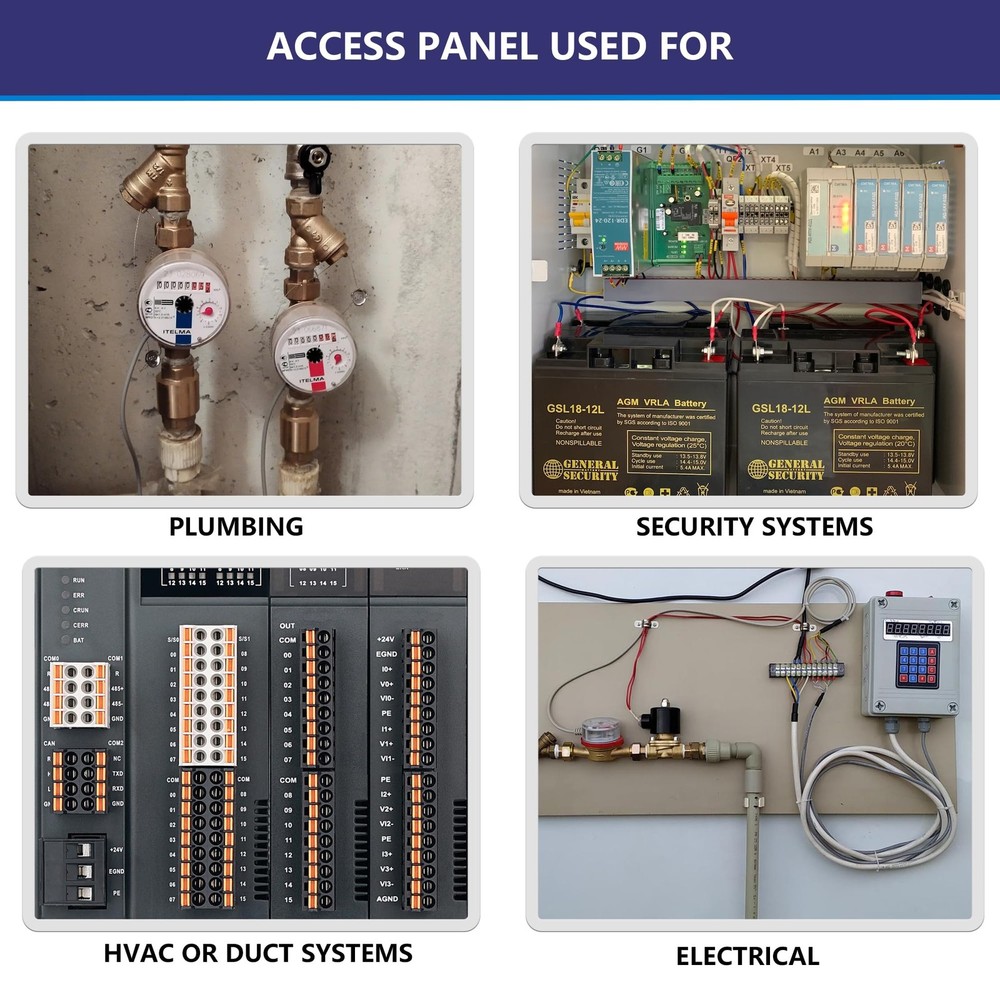SpringFit Access Panel 8x8 Inch Square External 10x10 Inch Wall Ceiling