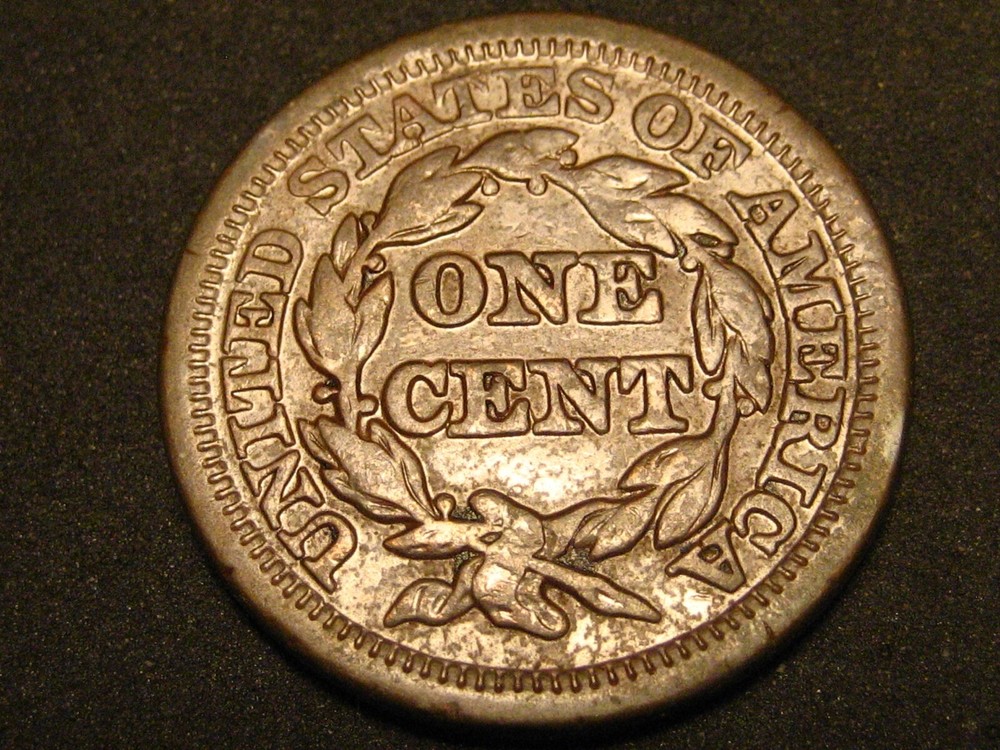 1845 Braided Hair Large Cent