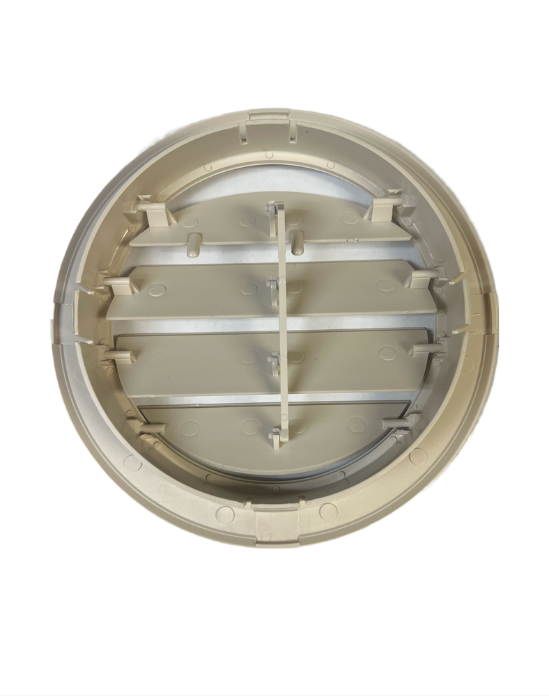 6 7/8" Light BEIGE Round Ceiling A/C Vent 7/8" Collar Cover Open Close Rotate RV