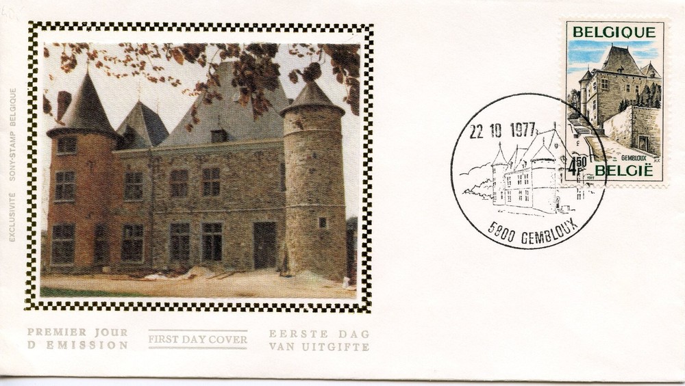 BELGIUM  1977 Tourism  FDC4107