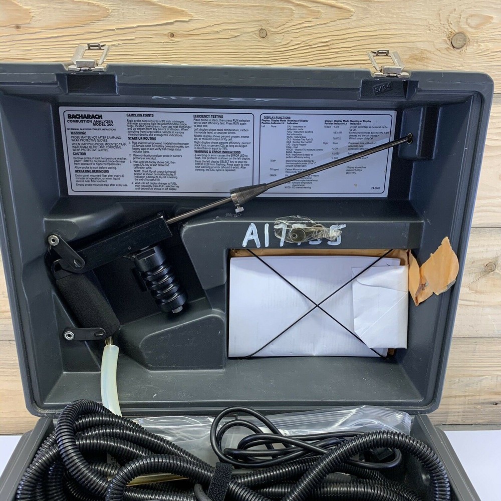 Combustion Analyzer Model 300 Bacharach