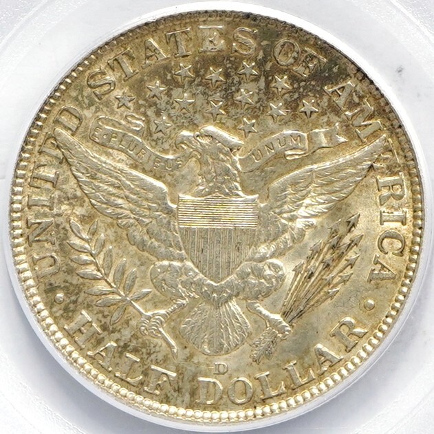 1915 D Barber Half Dollar PCGS AU55