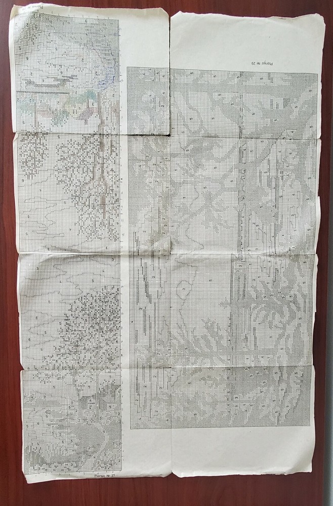 Gobelin Stitch Needlepoint Patterns Book + Large Patterns Vintage Romanian