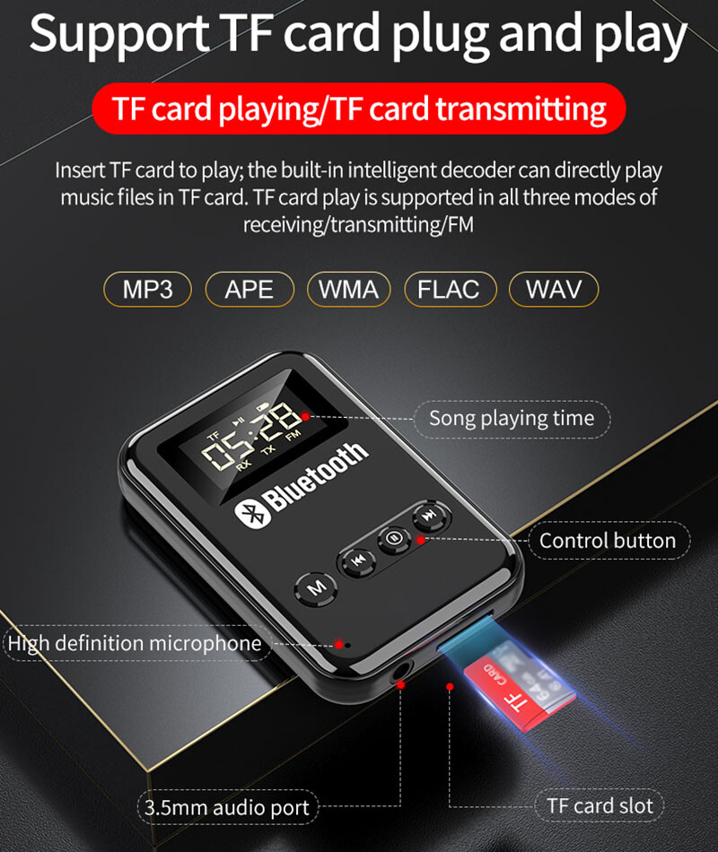 Bluetooth Transmitter & Receiver Wireless Adapter For Home stereos/speakers