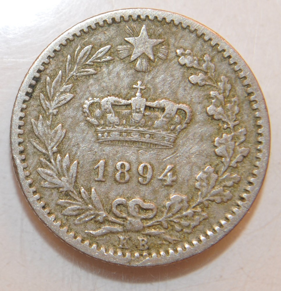 1894 KB  Italy 20 Centesimi