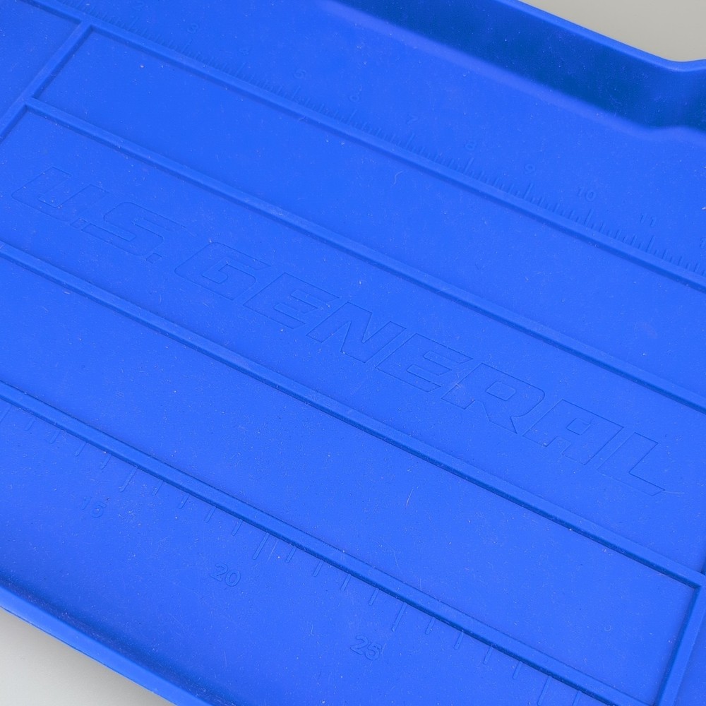 21" x 12" Rubber Tool Tray SEMI RIGID BLUE Large