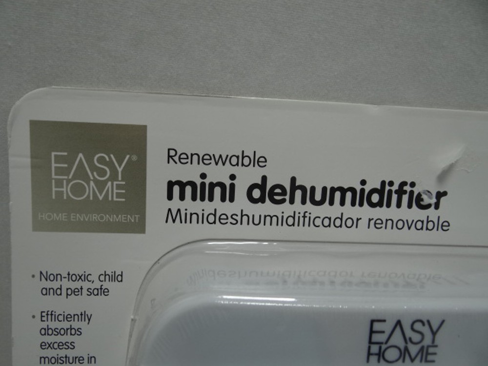Easy Home Renewable Mini Dehumidifier, White