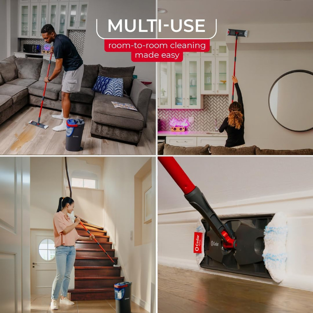 H2Pro Flat Mop System | Quick Cleaning Tool | Clean with Clean Water | Machine W
