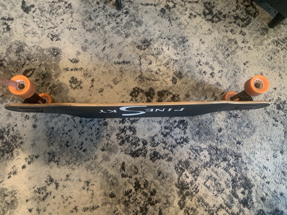 Longboard And Skateboard, Pine sky