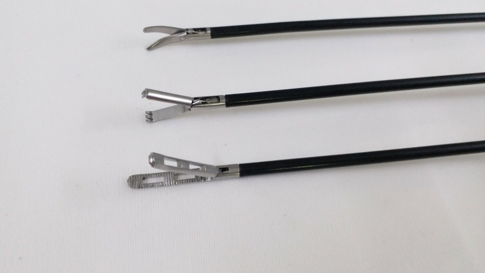 3pc Laparoscopic Grasping Forceps 5mmx330mm Endoscopy Surgical Instruments