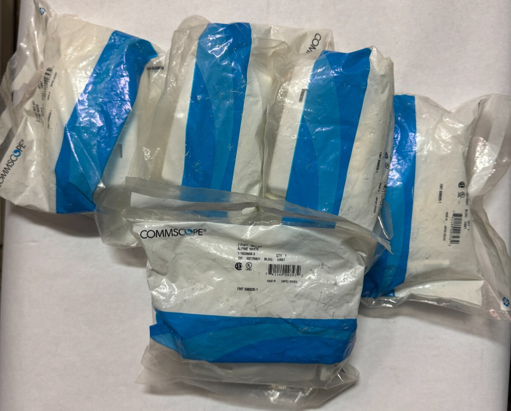 5 Commscope 1-1933668-3  2 port surface mount module white box Lot