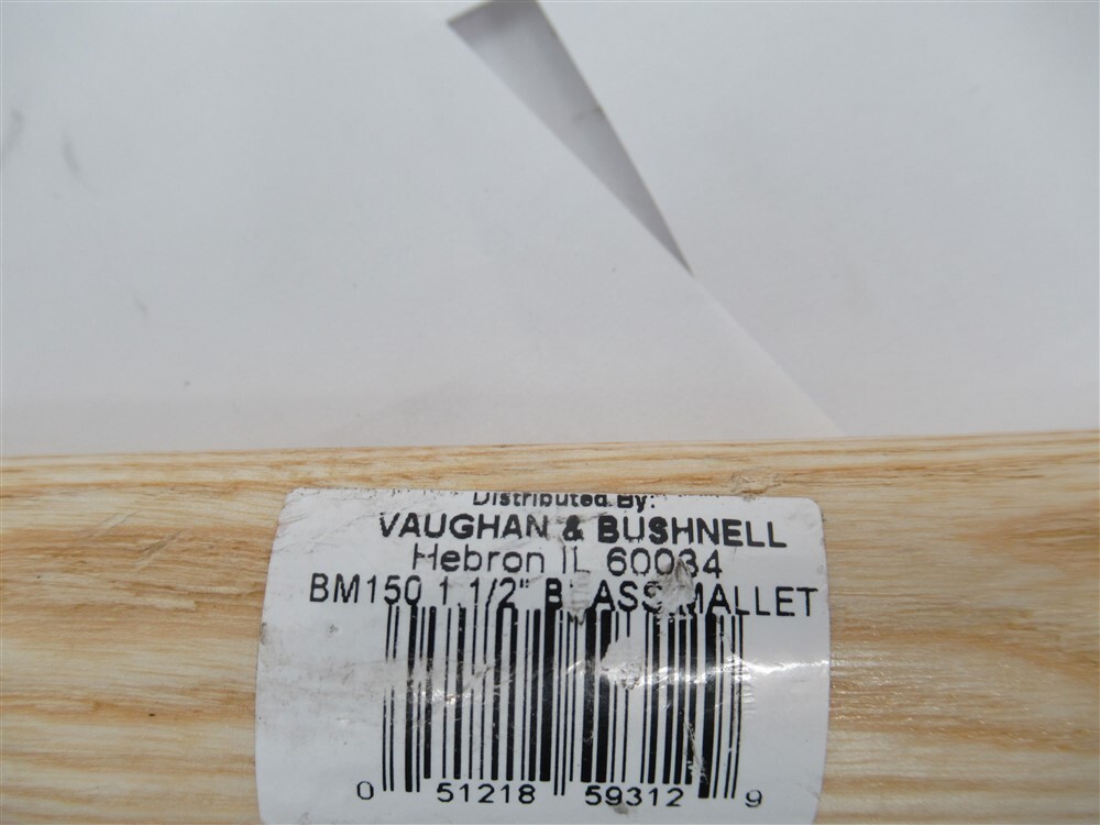 Vaughan BM150 , 1-1/2" Brass Mallet