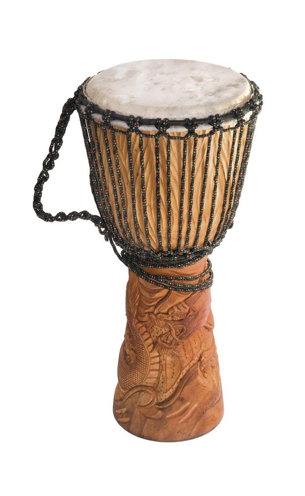 Djembe Standard Dragon, 24" tall, 10-11" head