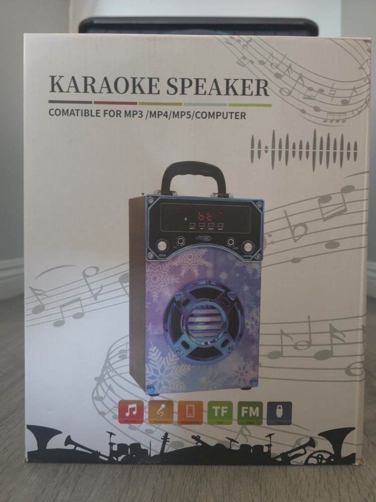 karaoke machine bluetooth with 2 microphones, Remote, Mp3,Mp4,Mp5