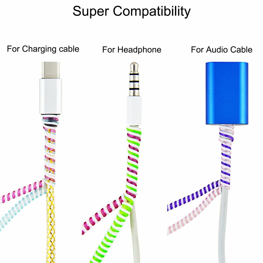 Cable Protector/Wire Repair/Pets Chew Cable Protector/Headphone Saver, 8 Pc S...