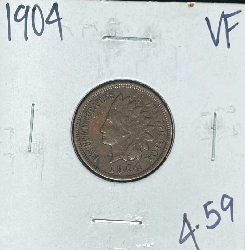 1904 INDIAN HEAD CENT ~ VF ~NICE COIN~