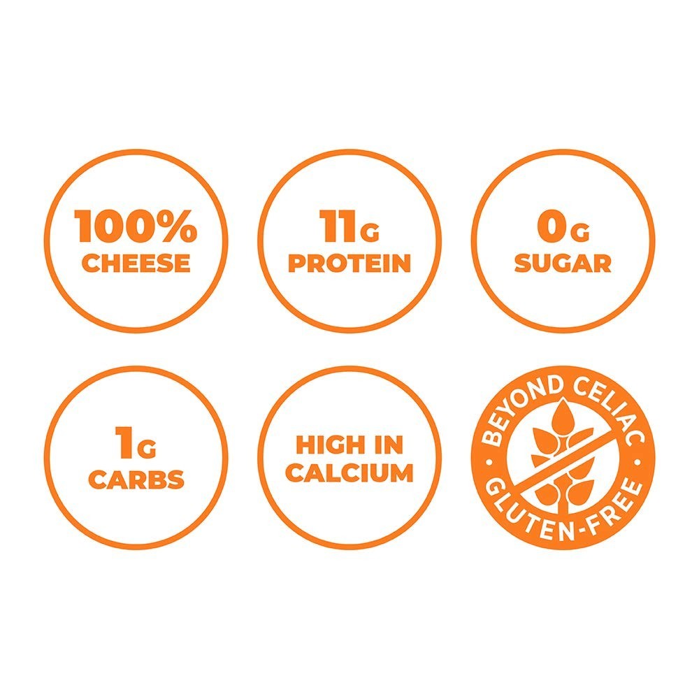 Crunchy Cheddar Cheese Snack, 10oz, 2-Pack, Keto Friendly