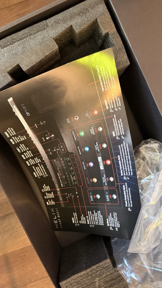 Line 6 Helix Guitar Processor Original Empty Box Packaging Only w/ Inserts