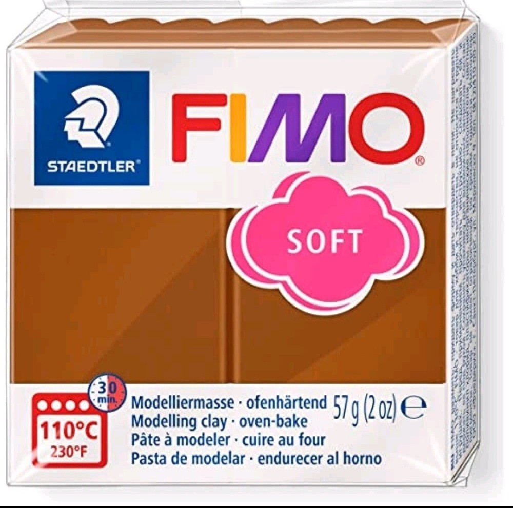 Fimo Soft Polymer Clay 2oz-Caramel - EF8020-7US