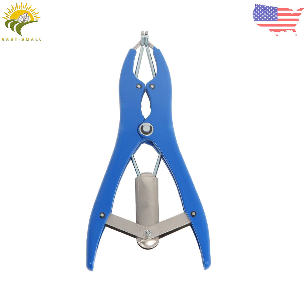 Bander Docking Elastrator Lamb Sheep Castration Applicator With 100 Rubber Ring