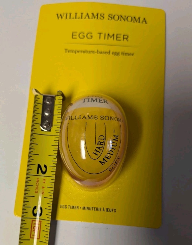 Williams Sonoma Temperature-Based Egg Timer For Soft To Hard Boiled New NIP