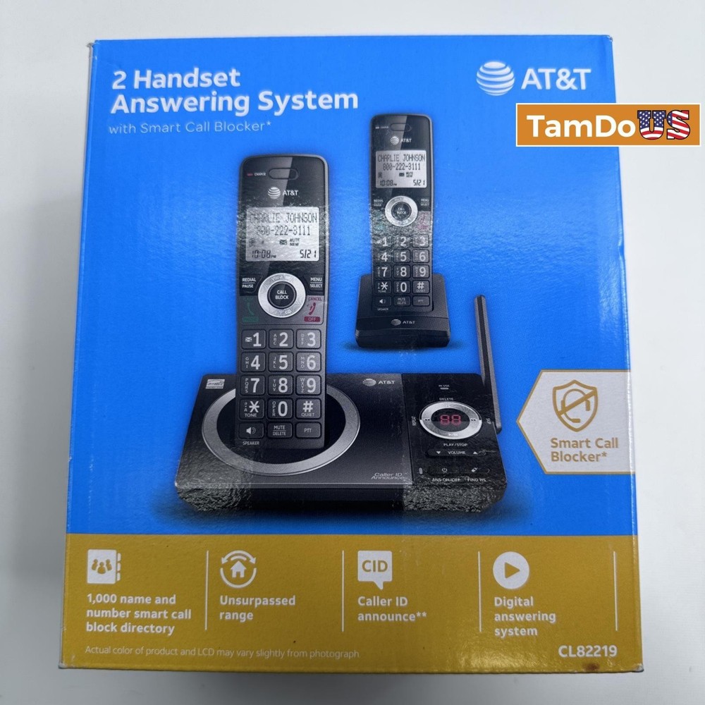 AT&T 2 Handset Answering System with Smart Call Blocker