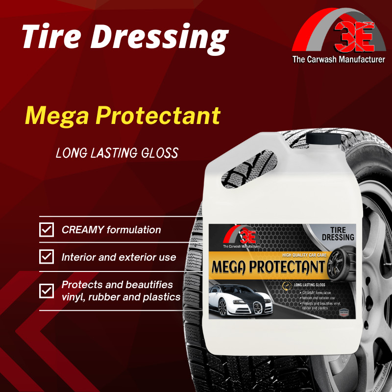 Mega Protectant Sprayable Tire Coating & Dressing Silicon-Based Formula 1 Gallon