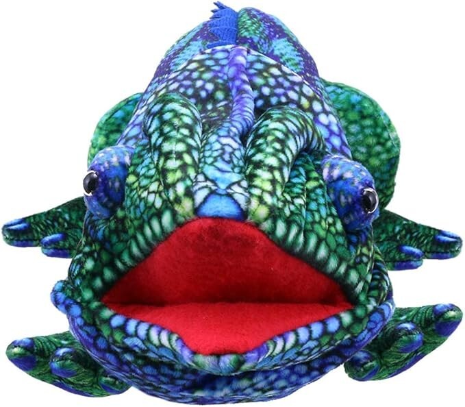 The Puppet Company - Large Creatures - Chameleon (Blue/Green)