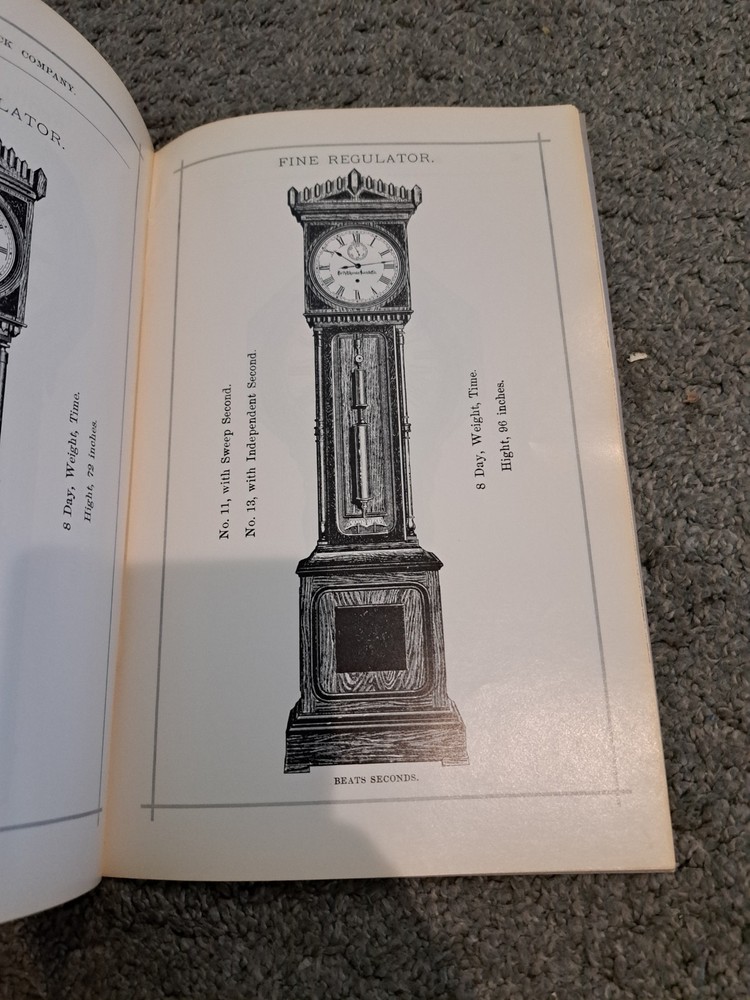 1879 Seth Thomas Clock Company Catalog Facsimile