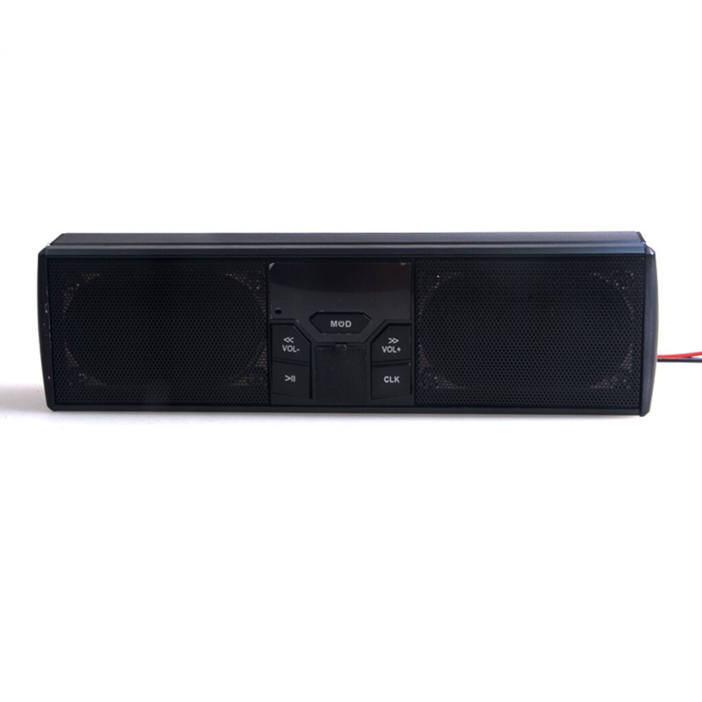 LED Display Motorcycle Bluetooth Audio Sound System APP Control MP3/TF/USB FM