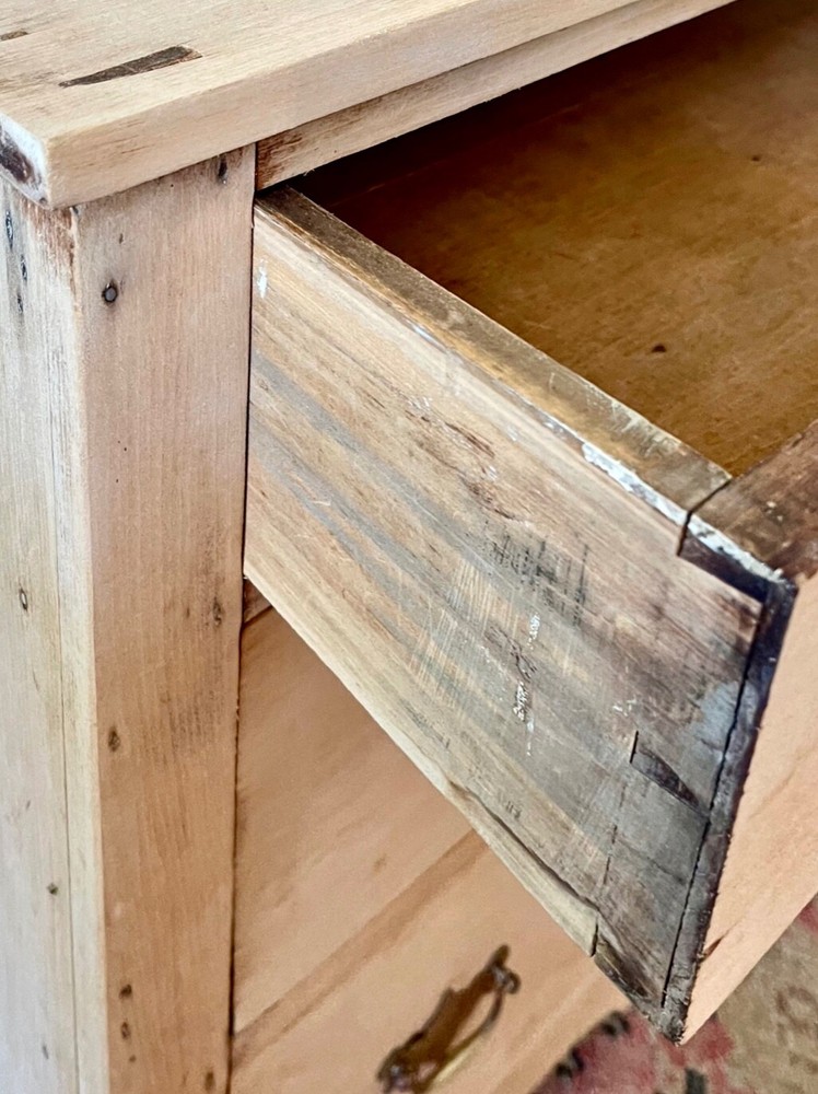 18th C. Swedish Gustavian Scrubbed Birch Commode