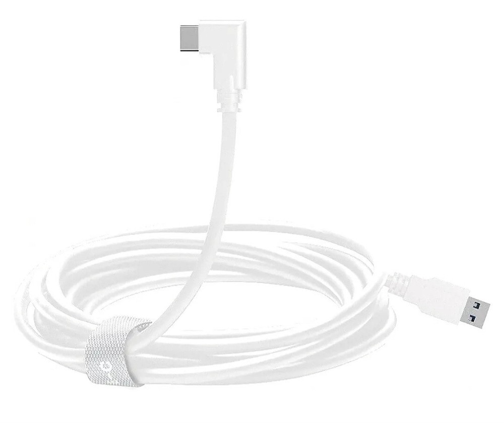 20FT Link Cable For Oculus Quest 2 Type-C 3.2 Right Angle To USB C Charging Cord