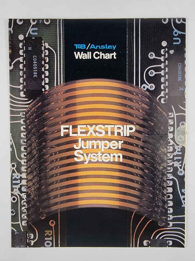 Original Vintage T&B/Ansley Wall Chart Retro-Computing Flexstrip Jumper System