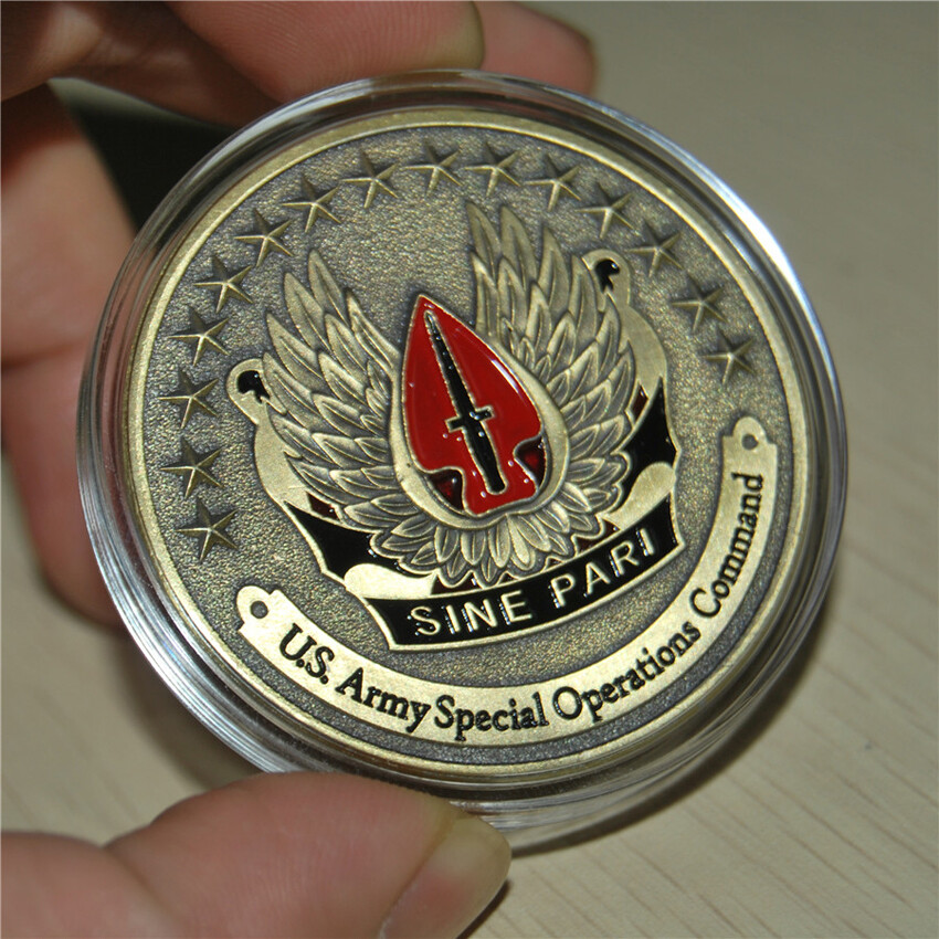 US Military Army Special Operations Command Challenge Coin Collect Commemorative