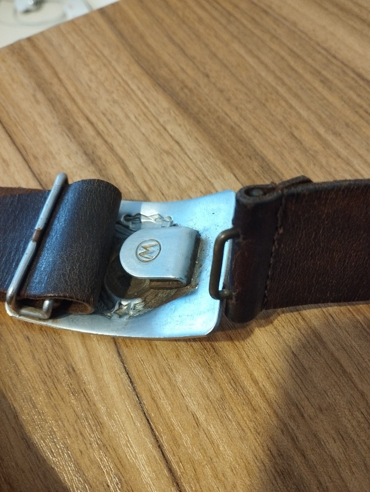 Soviet USSR Police Leather Belt, 1947