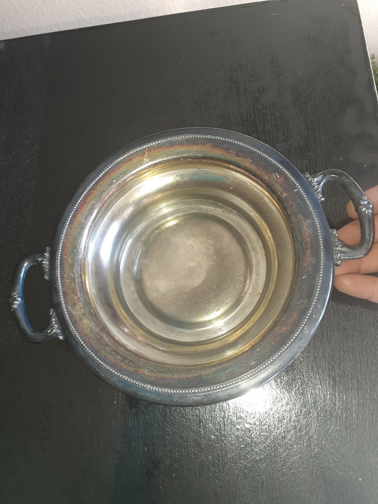 Bristol Silver Co Quadruple Plate Covered Serving Dish B300