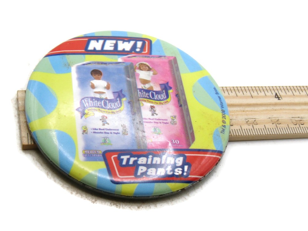 New! White Cloud Training Pants! Promo Button