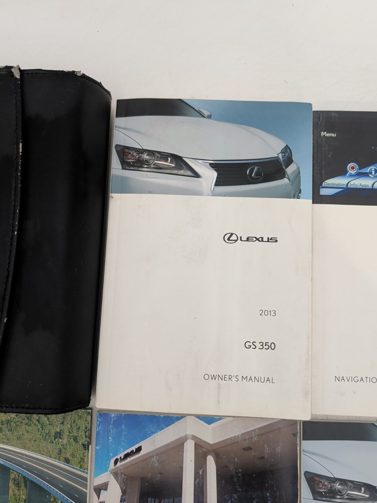 2013 LEXUS GS 350 OWNER'S MANUAL SET WITH NAVIGATION SYSTEM & CASE