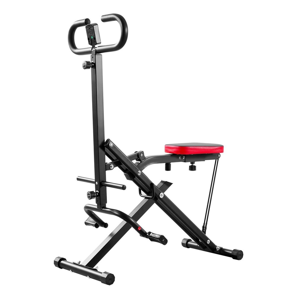 VEVOR Squat Machine, Deep Squat Rowing Machine for Home, Easy Setup & Foldable E