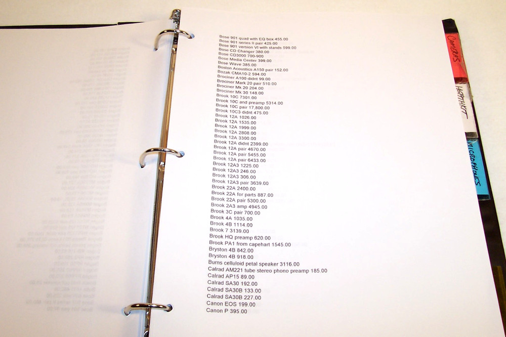 Massive ANTIQUE & HIGH END AUDIO PRICING MANUAL