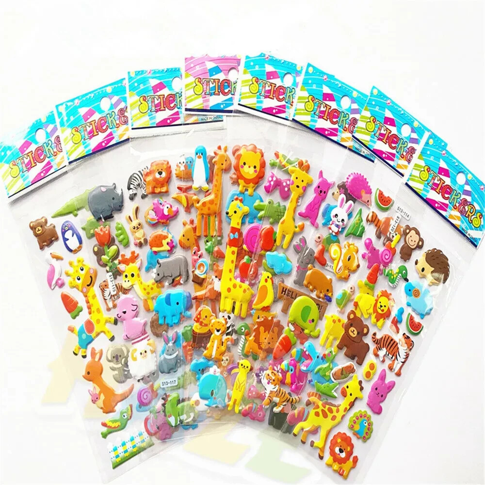 Random Sticker Sheet - Random Selection All Different Teacher Rewards Kids Child