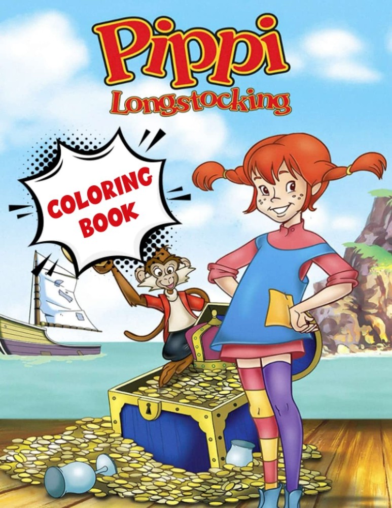 𝗣𝗶𝗽𝗽𝗶 𝗟𝗼𝗻𝗴𝘀𝘁𝗼𝗰𝗸𝗶𝗻𝗴 Coloring Book: Exclusive Edition of