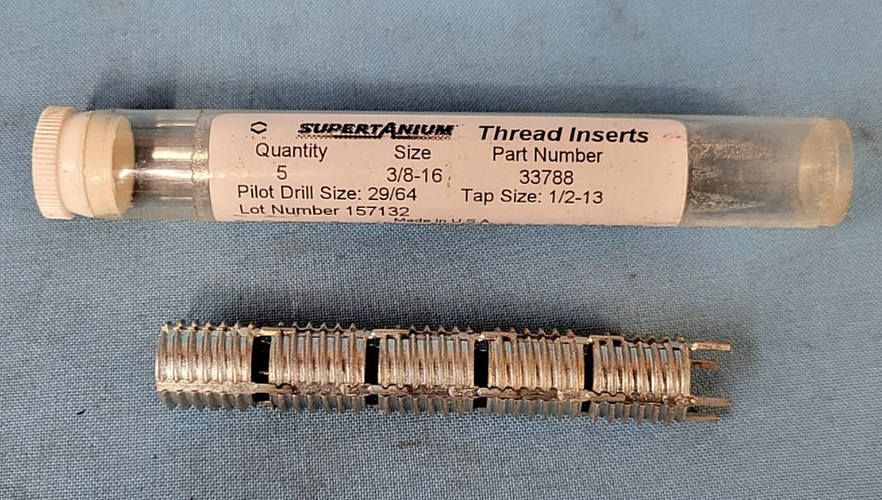 SUPERTANIUM LOCKING THREAD INSERTS P/N: 33788  SIZE: 3/8"-16 (5 PACK)