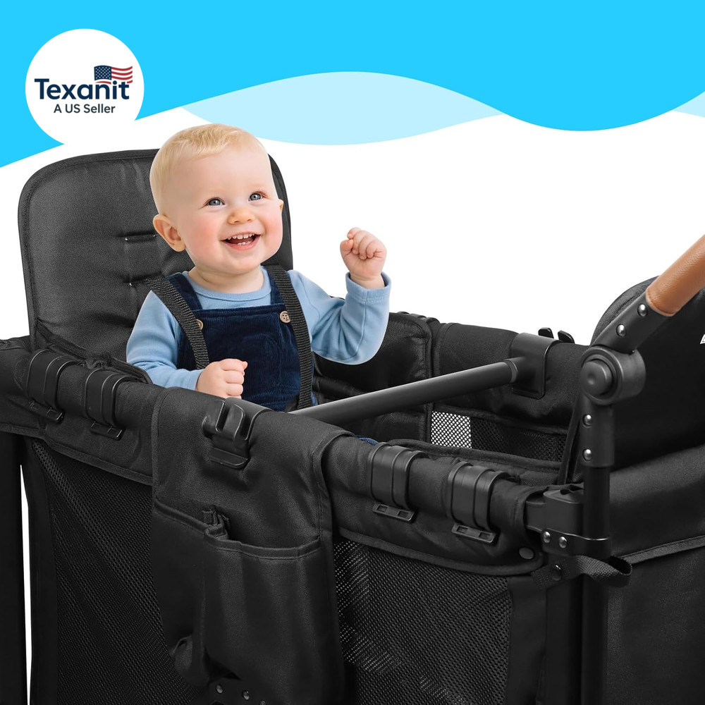 Universal Forward-Facing Stroller Wagon Support Bar,Length Adjustable Crossbar w