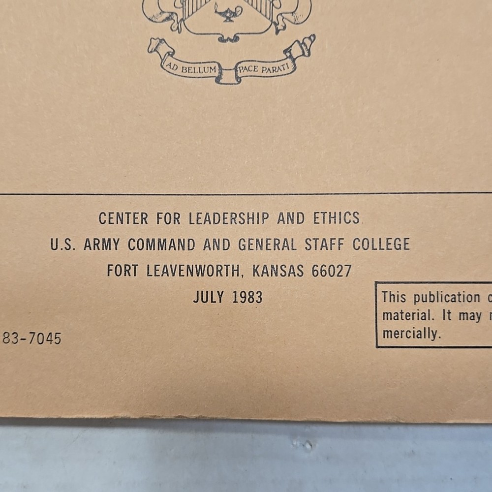 1983 Leader Development Program: Historical Readings in Military Leadership