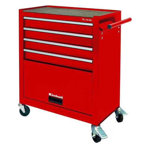Einhell 4 Drawer Workshop Tool Bench Mobile Trolley with Wheels