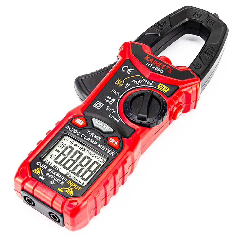 KAIWEETS HT206D Digital Clamp Meter Multi-Functional 6000Count NCV Detection LPF