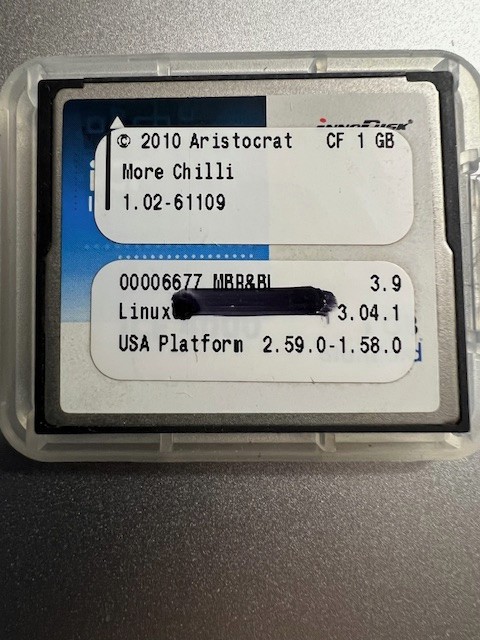 Aristocrat software  "More Chili"  Viridian MK7